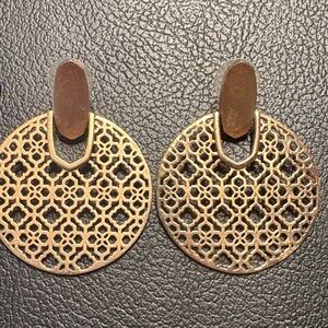 Kendra Scott Didi Rose Gold Filigree Earrings